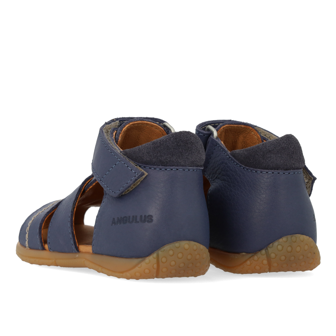 first steps sandal with contrast stitching