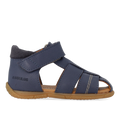 first steps sandal with contrast stitching