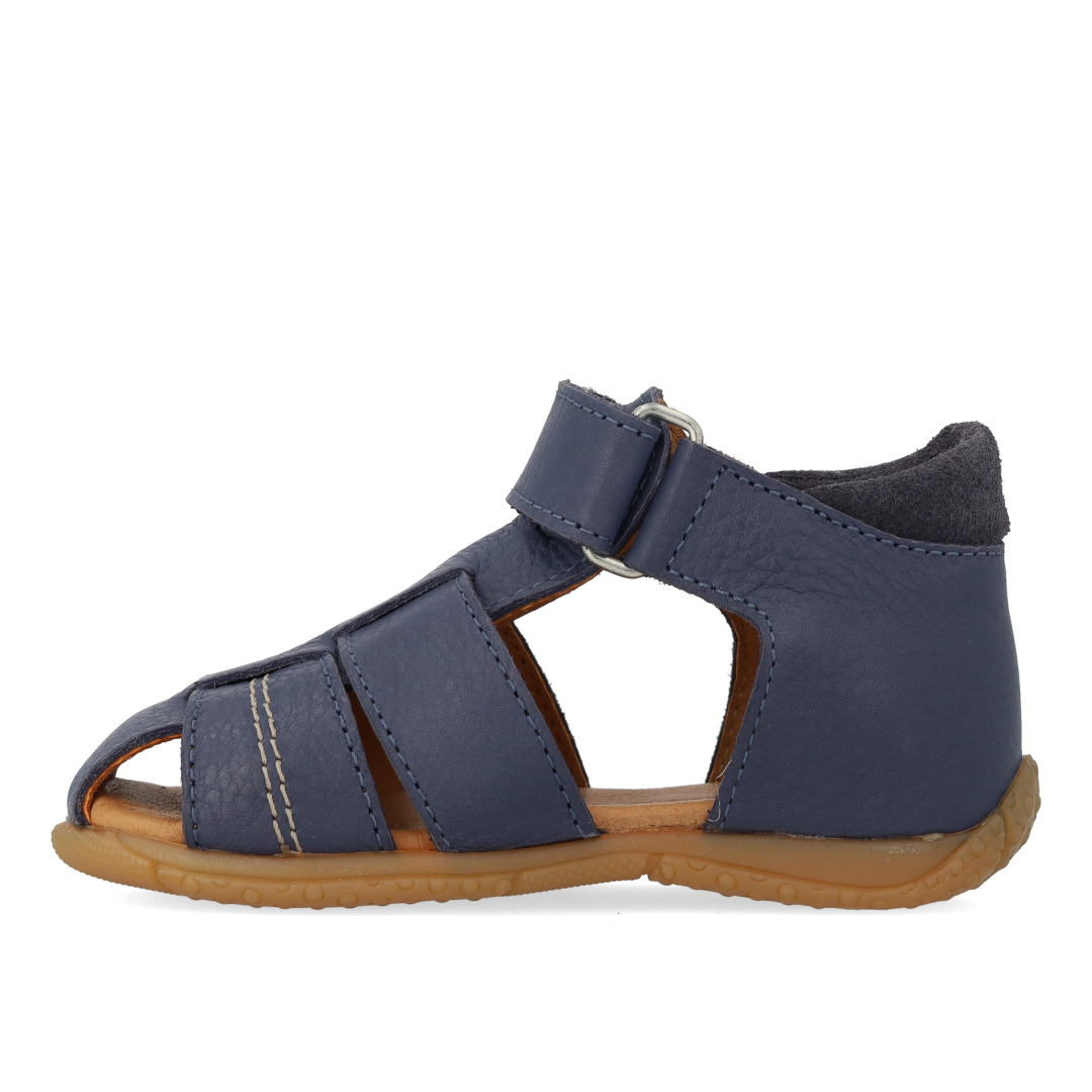 first steps sandal with contrast stitching