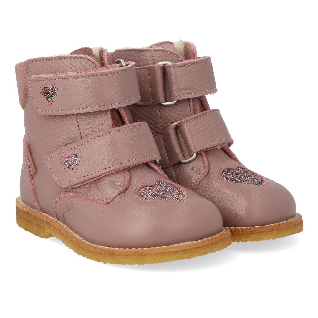 TEXboot with sparkling glitter hearts