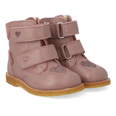 TEX boot with sparkling glitter hearts