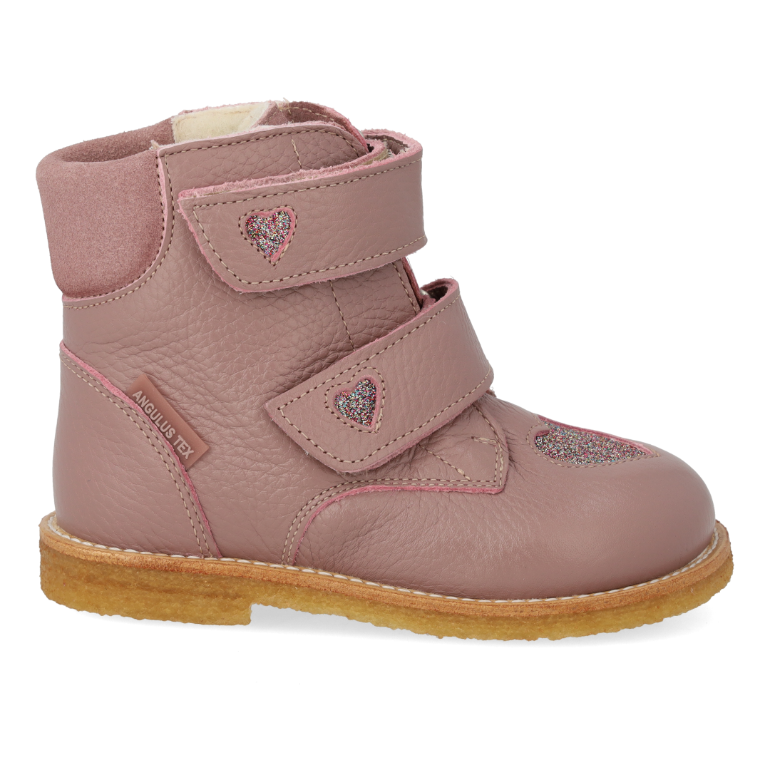 TEXboot with sparkling glitter hearts