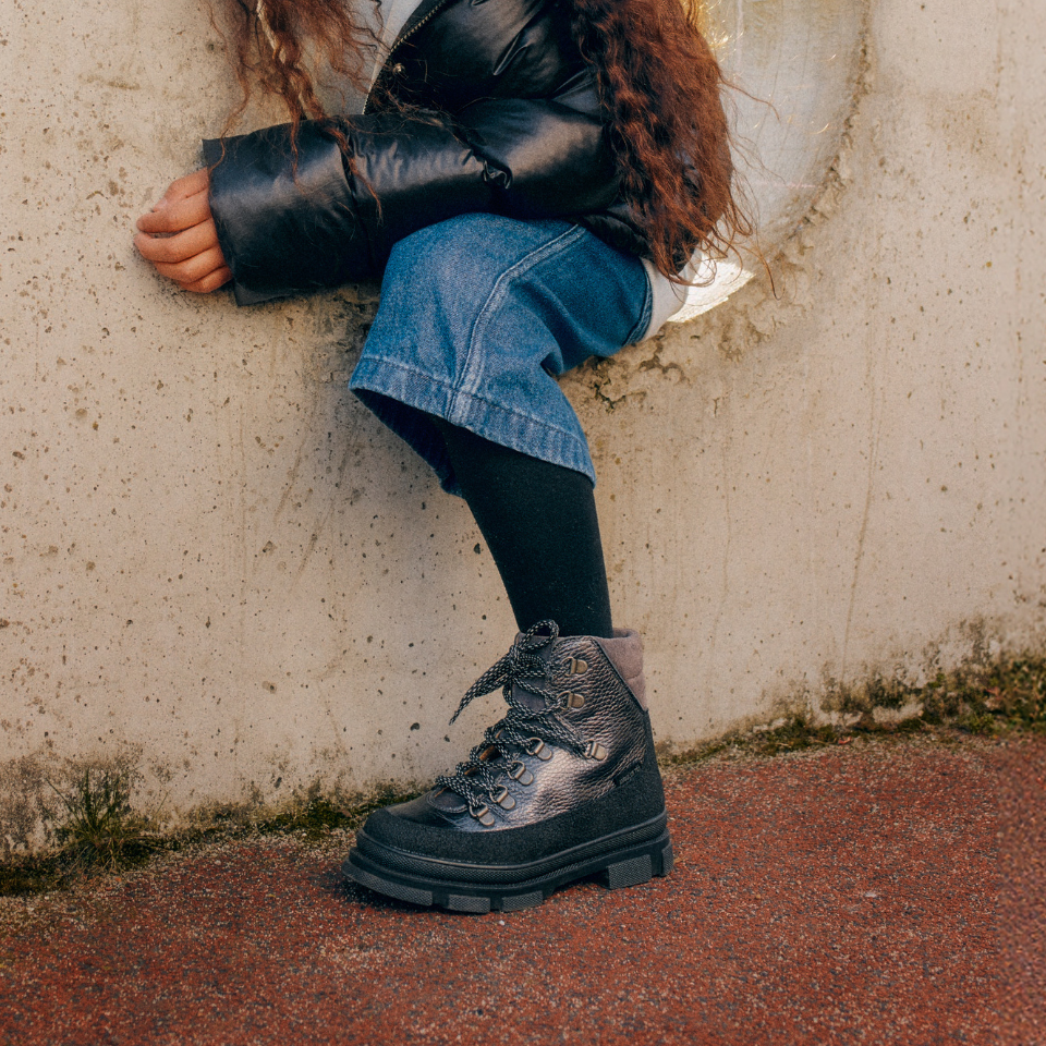 Chunky TEXlace-up boot