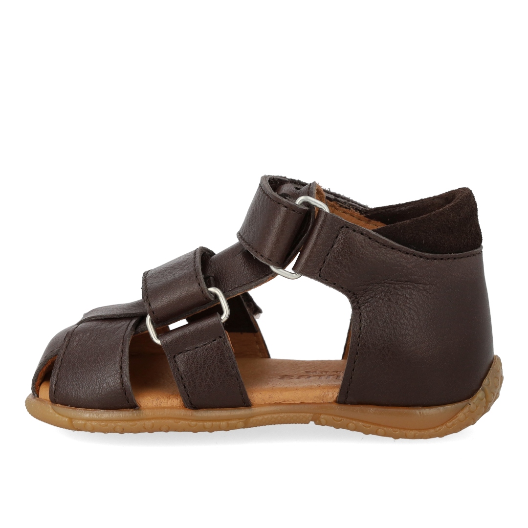 Sandal with double Velcro straps