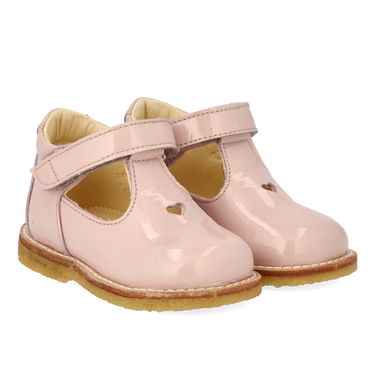 Classic Mary Janes with die-cut heart motif