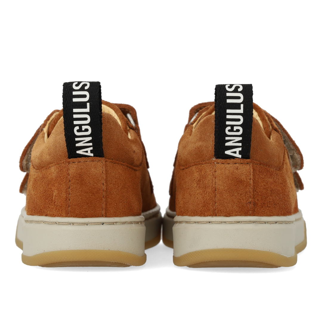 Sneaker with logo strap and Velcro