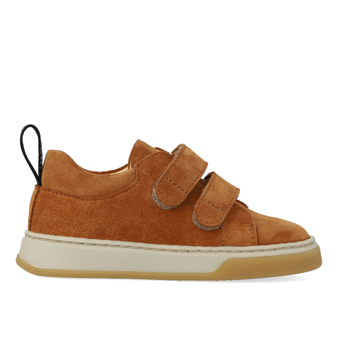 Sneaker with logo strap and Velcro