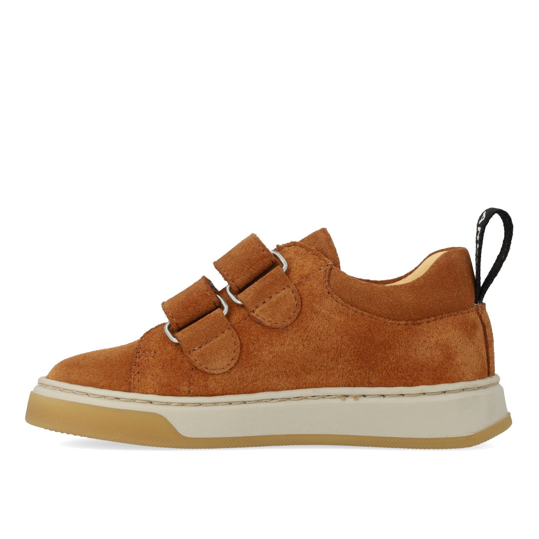 Sneaker with logo strap and Velcro