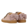 Toddler sneaker with sparkling glitter bow