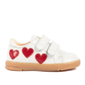 Angulus Sneaker with heart applications and velcro closure