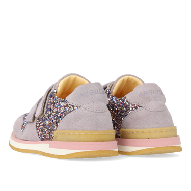 Glitter sneaker with velcro closure