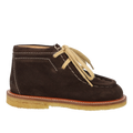 Lace-up shoes with contrast stitching