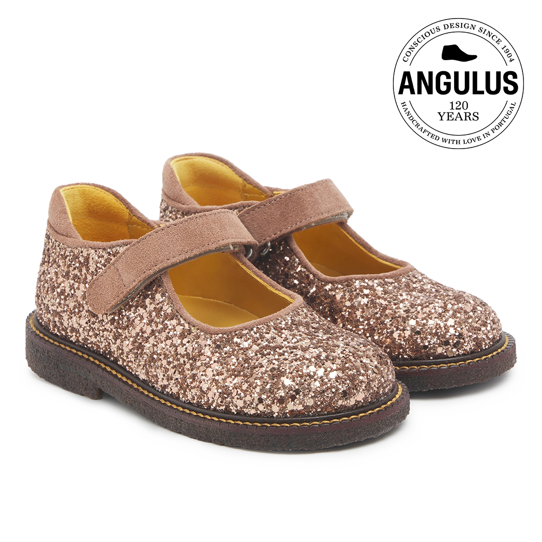 Tulle shoes in sparkling glitter