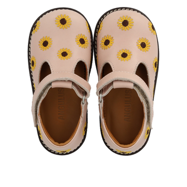 Starter mary jane with sunflower embroidery