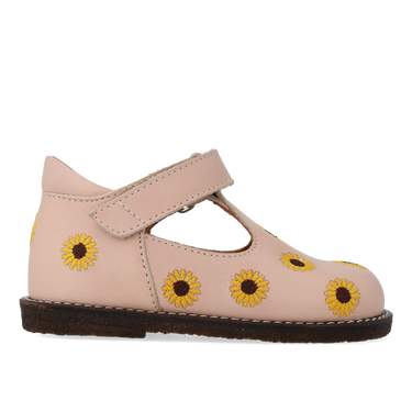 Starter mary jane with sunflower embroidery