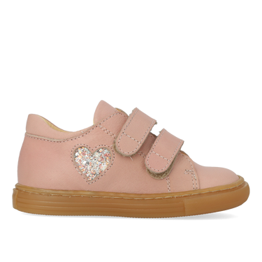 Starter sneaker with a sparkling glitter heart