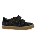 Sporty velcro-sneaker in sparkling glitter