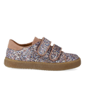 Sporty velcro-sneaker in sparkling glitter