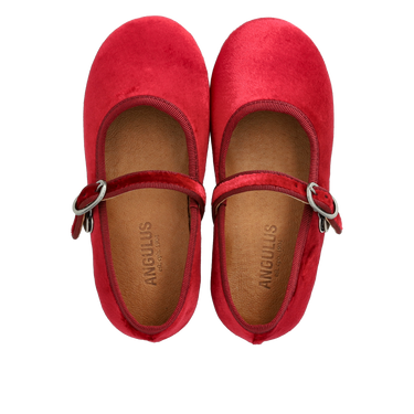Mary Jane ballerina in soft velour