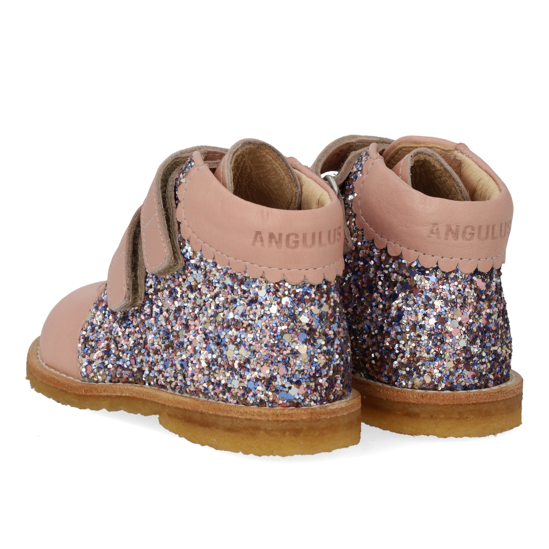 Velcro boot with glitter