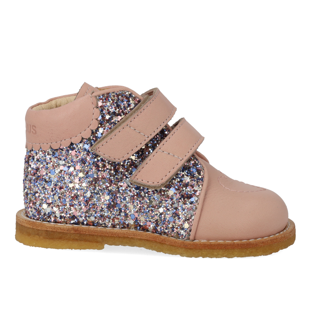 Velcro boot with glitter