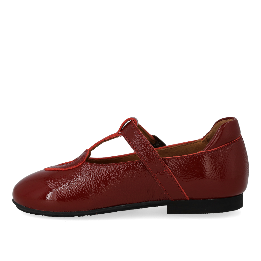 T-bar ballerina with cut-out heart