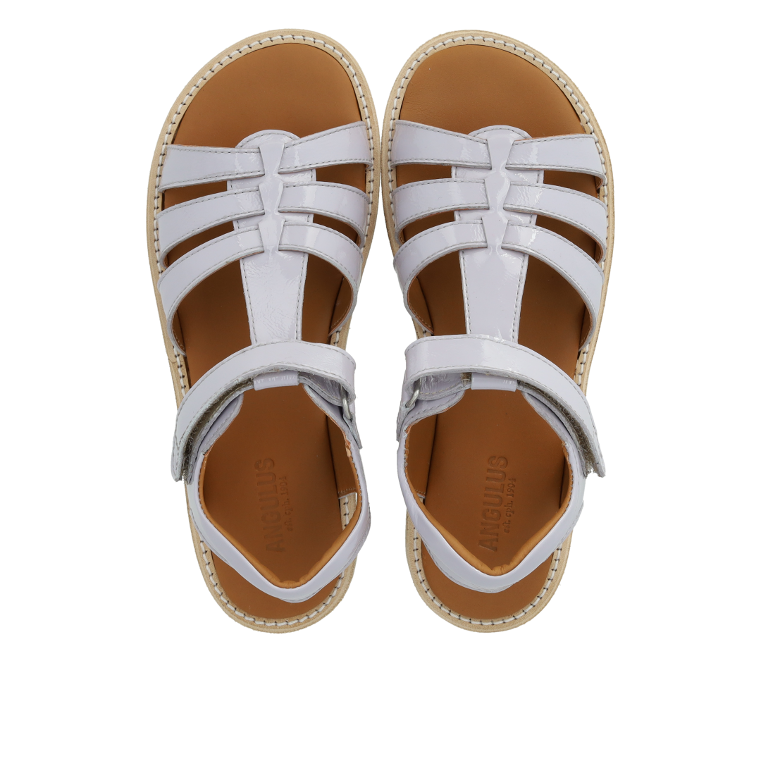 Sandal with T-strap and velcro closure