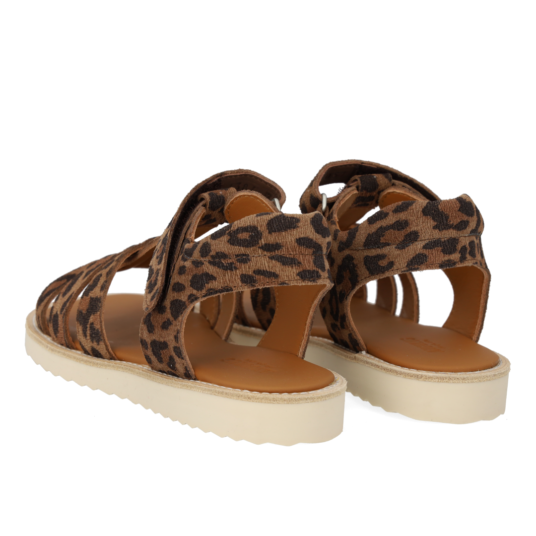 Sandal with T-strap and velcro closure