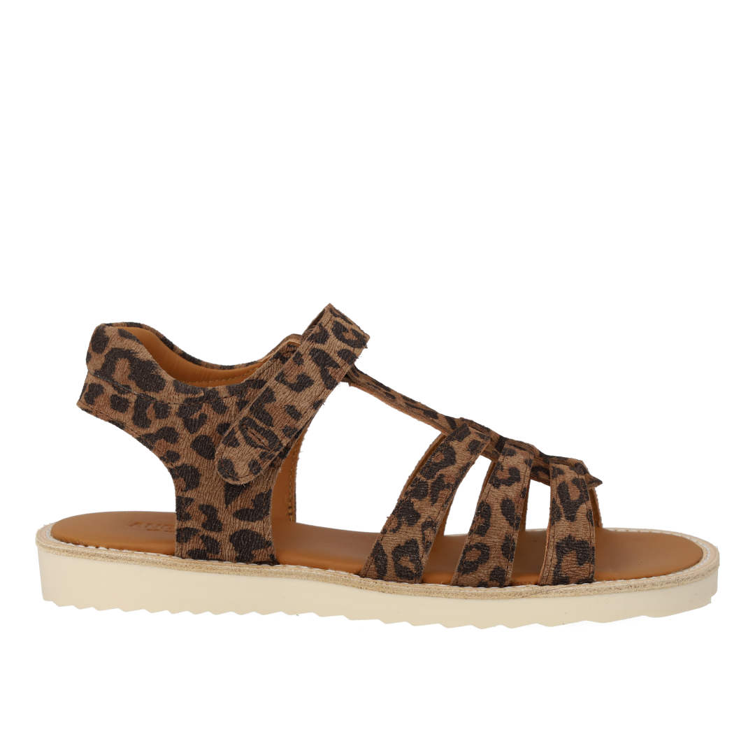 Sandal with T-strap and velcro closure