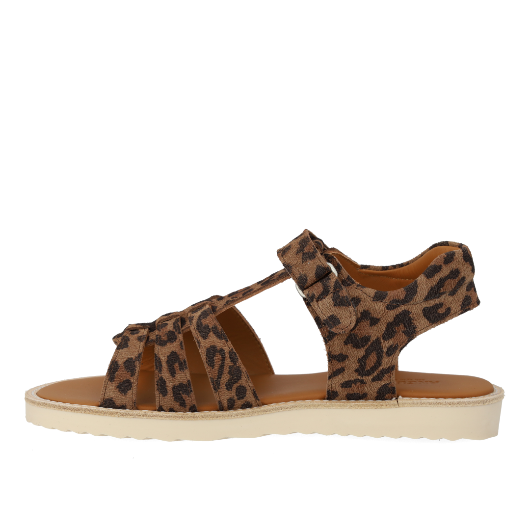 Sandal with T-strap and velcro closure