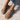 Glitter sandal with buckle and Velcro closure