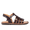 Sandal with open toe and buckle closure