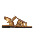 Open-toe sandal with buckle closure