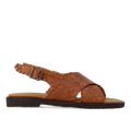 Handwoven cross-strap sandal