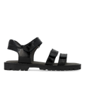 Sandal with triple velcro