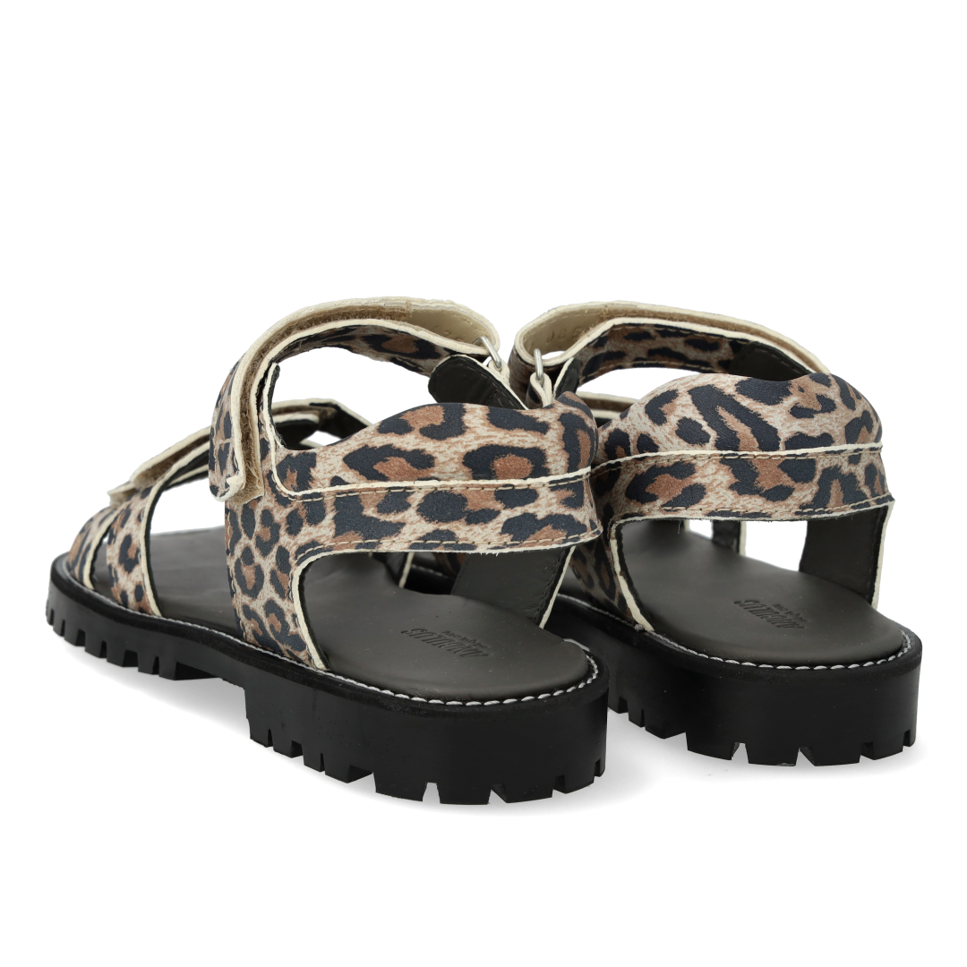 Sandal with triple velcro