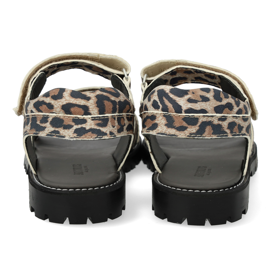 Sandal with triple velcro