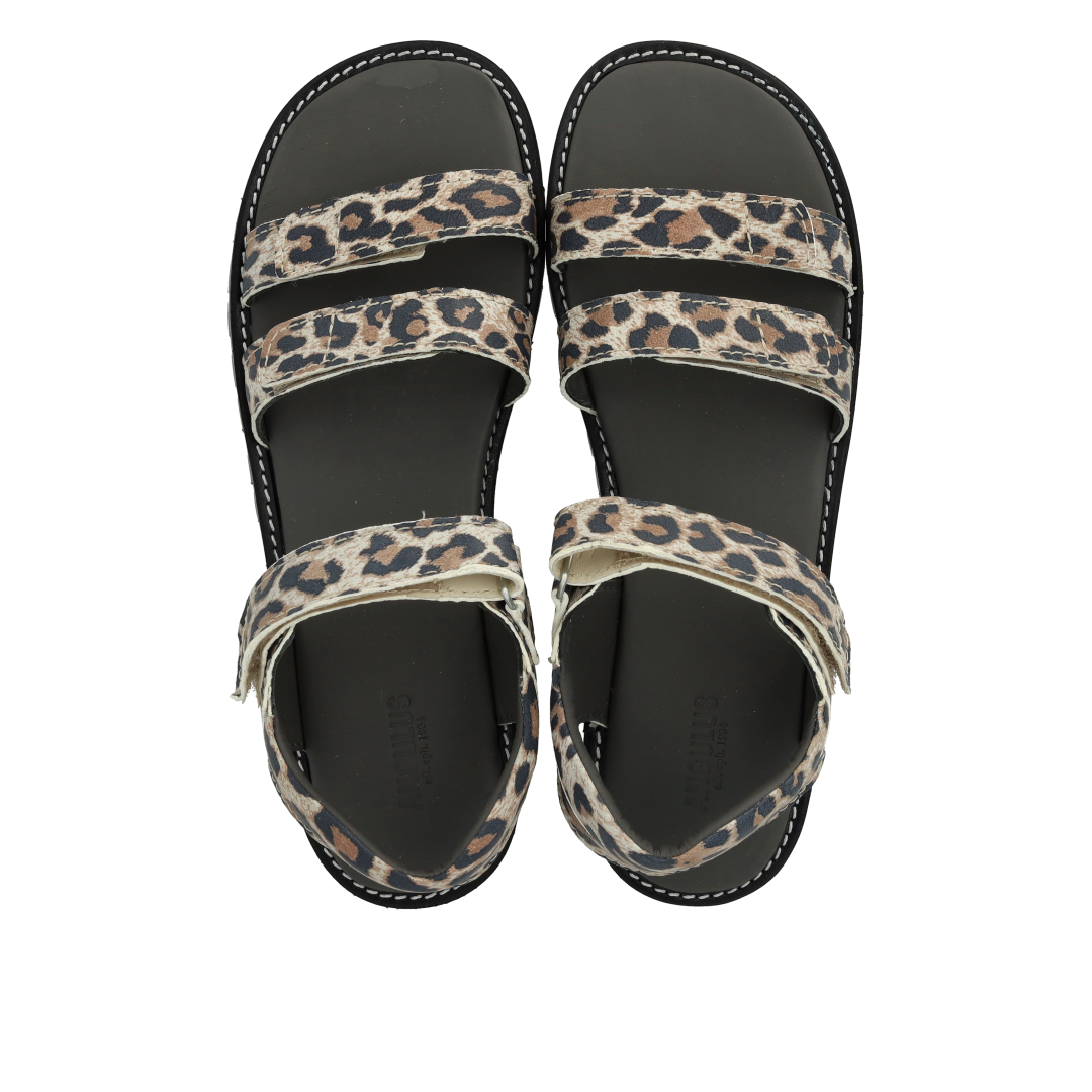 Sandal with triple velcro
