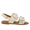 Sandal with bow, velcro and buckle