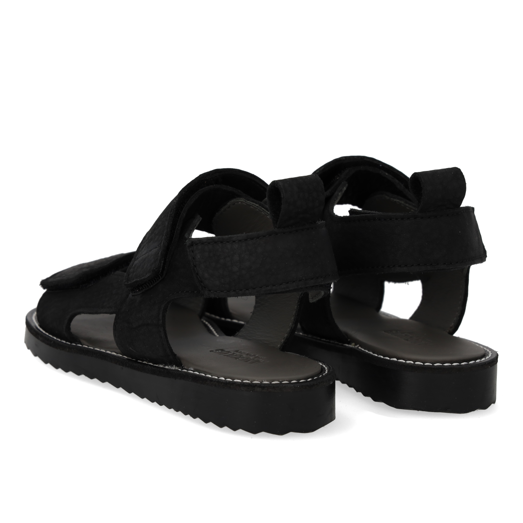 Sandal with double velcro