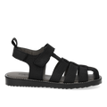 Sandal with closed toe and double velcro