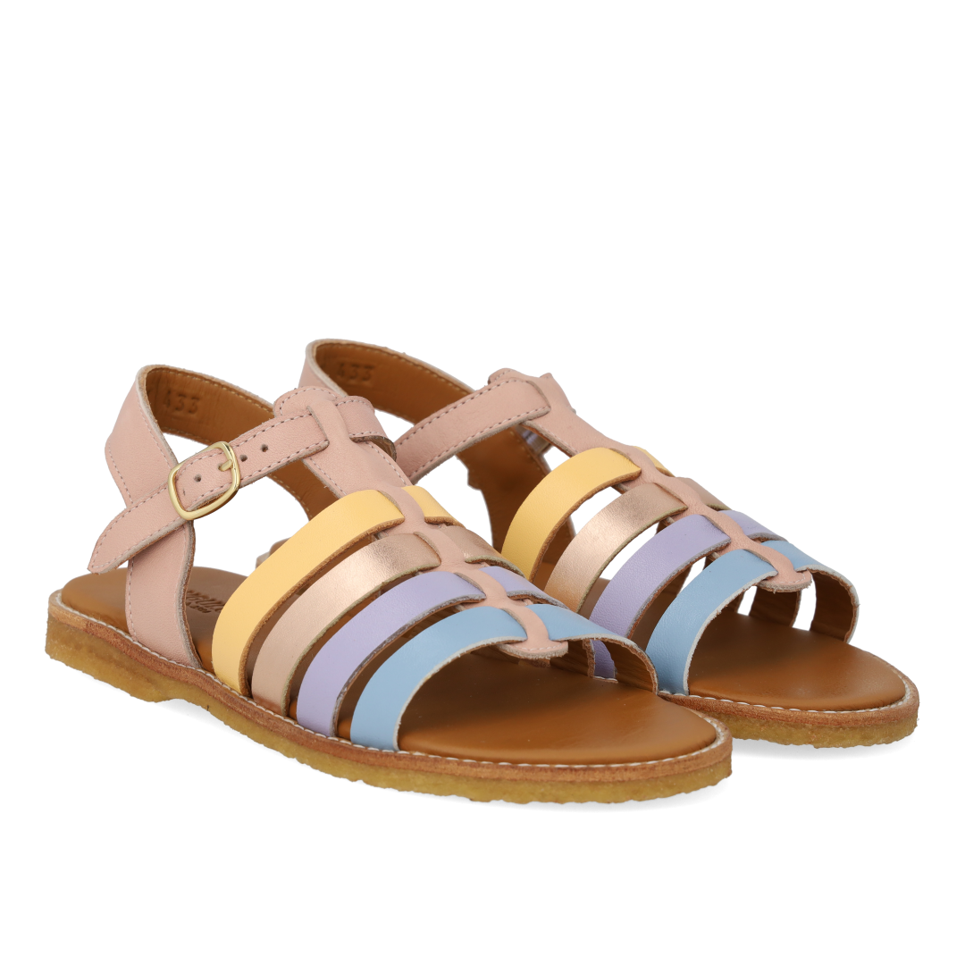 T-strap sandal with buckle
