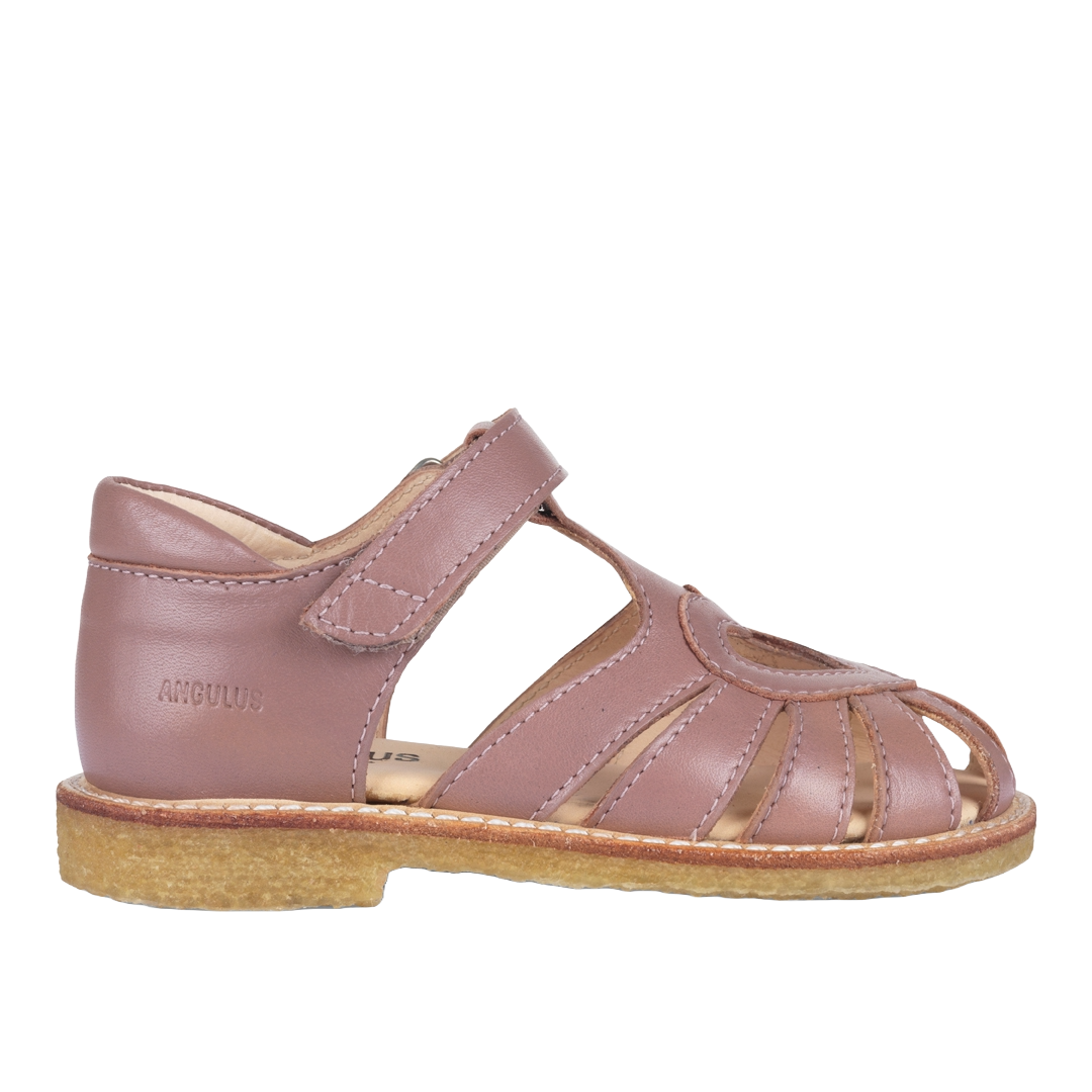 Heart sandal with adjustable Velcro closure