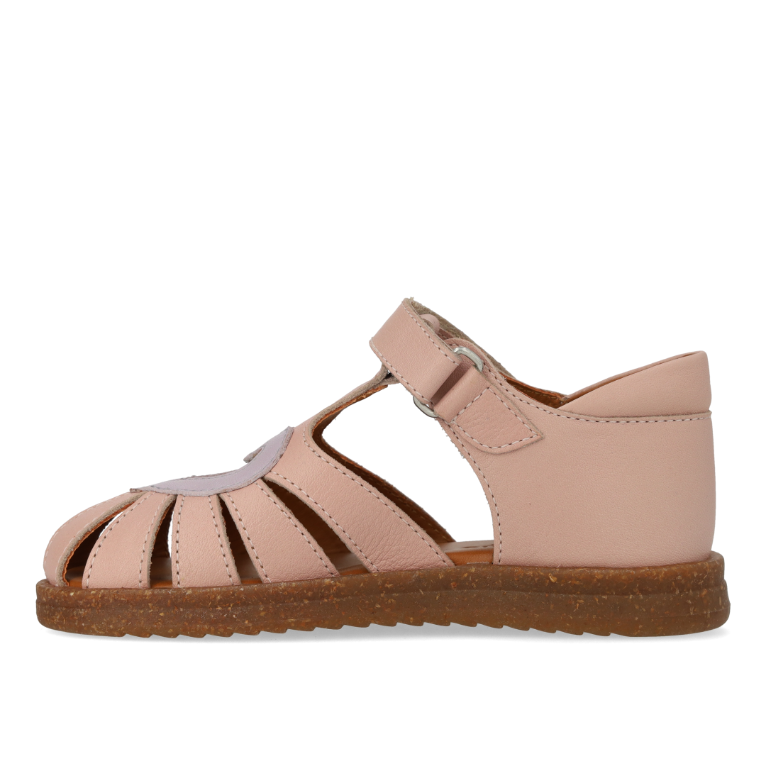 Heart sandal with contrasting heart