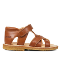Criss-cross sandal with open toe and Velcro closure