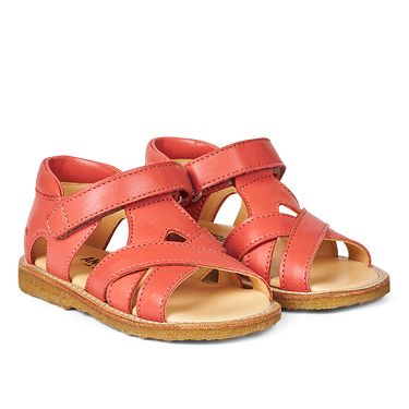 Open toe sandal with velcro closure