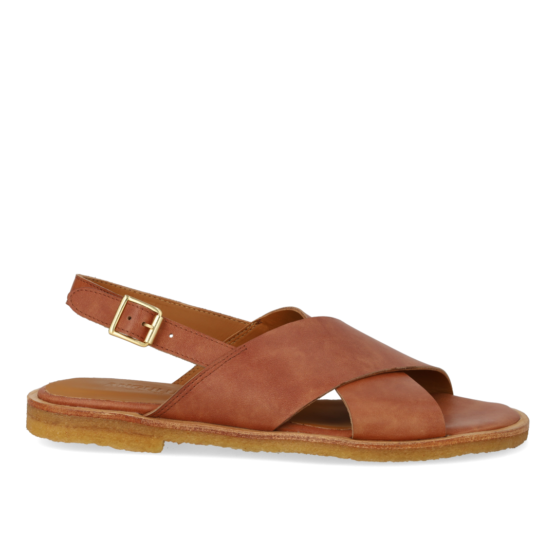 ANGULUS 5637-101 Classic cross sandal - BROWN – ANGULUS COM