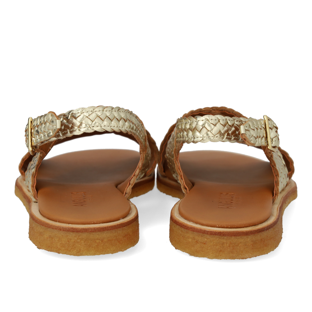 Hand-braided classic crisscross sandal