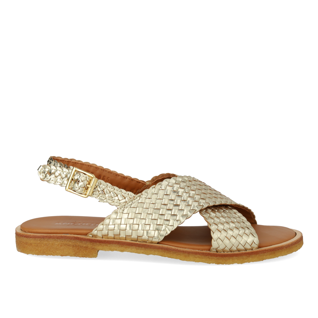 Hand-braided classic crisscross sandal