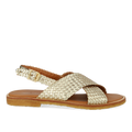Hand-braided classic crisscross sandal